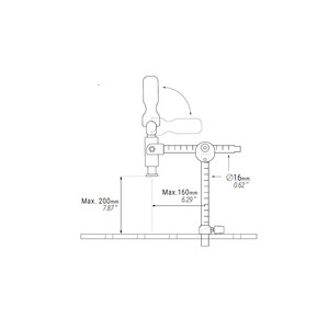 Стяга за заваръчни маси PIHER TCP PISTON